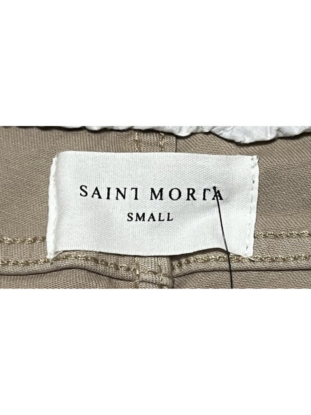 Saint Morta Men Abolished Jogger Pants S Bone Cotton Moto Distressed Streetwear - Picture 11 of 13